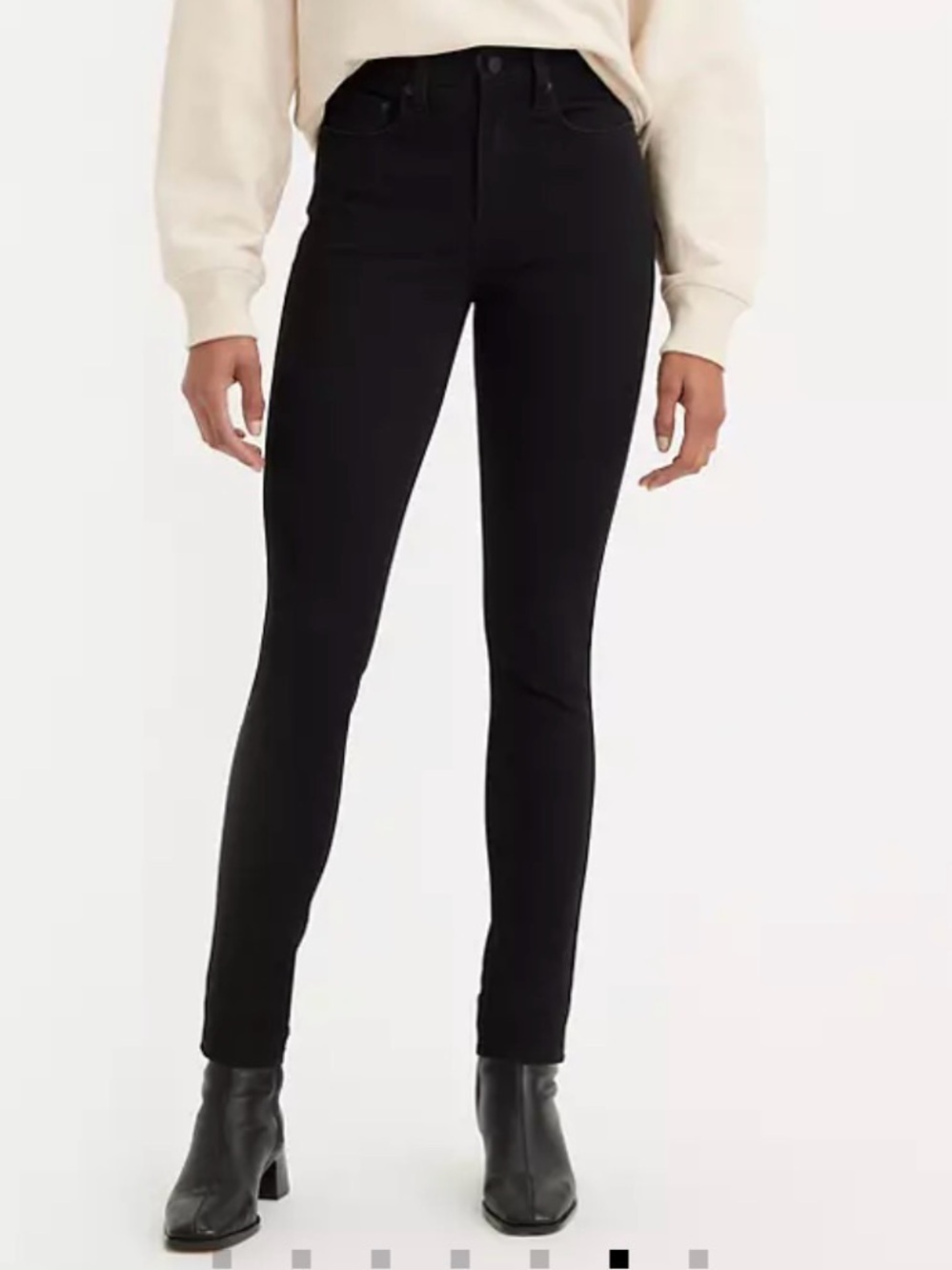 Levi’s 721 High Rise Skinny Jeans Black Size 28